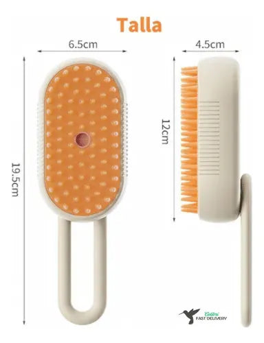 Cepillo Para Mascotas A Vapor Recargable